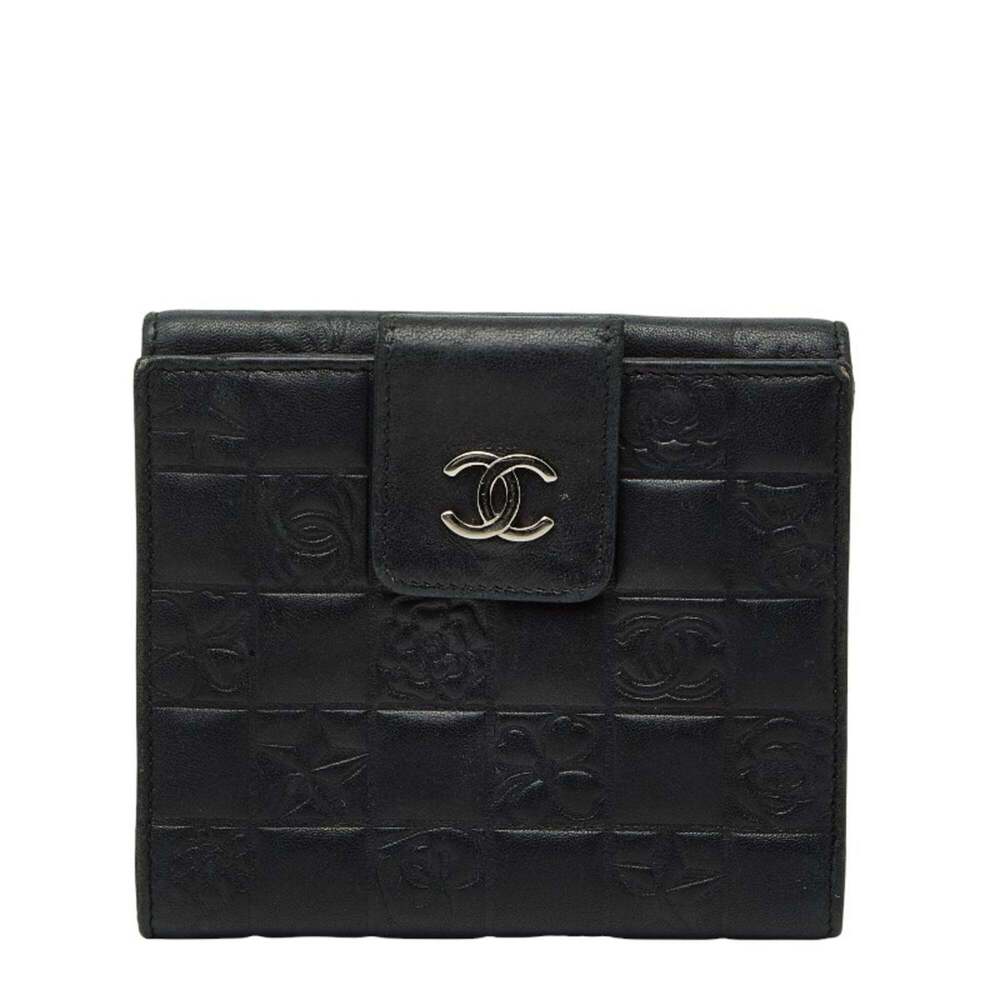 CHANEL Black Leather Wallet - Picture 1 of 10